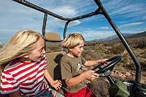 Enya & James driving ranger