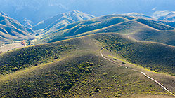 hills in morning light